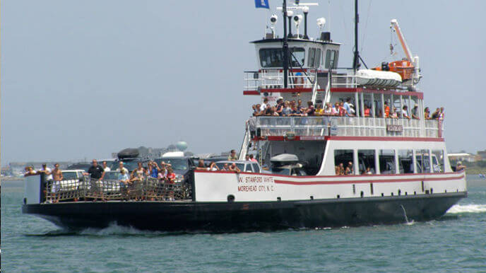 Free NCDOT ferry to Ocracoke NC.